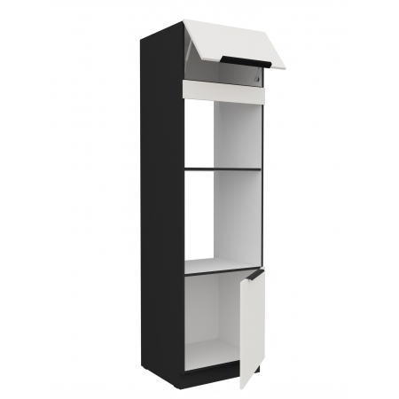 Zabudowa piekarnika i mikrofalówki AURO 60 DPM-210 2F WH/BL antyfinger